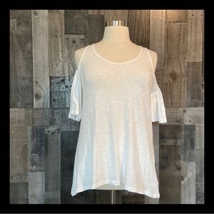 NWT! Anthropologie Postmark 9-H15 cold shoulder top medium boho flowy festival